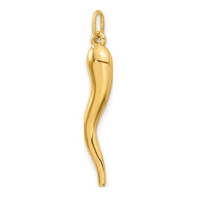 14K Yellow Gold Horn Charm – view 6