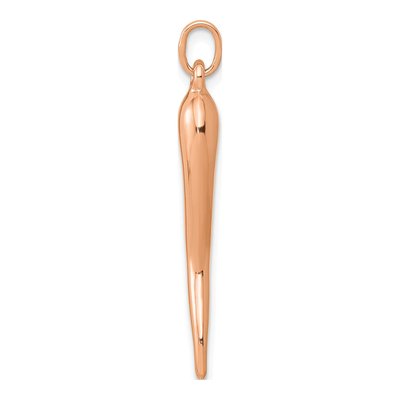 14K Rose Gold Horn Pendant – view 3