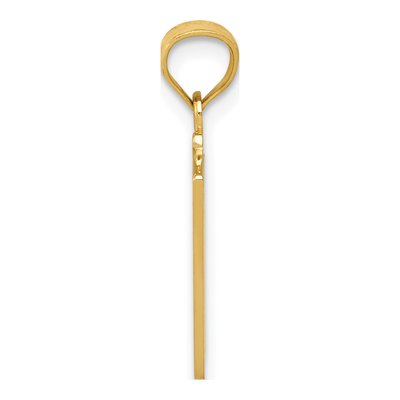 14K Yellow Gold Ace of Hearts Spades Pendant – view 3