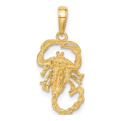 14K Yellow Gold Scorpion Pendant – view 4