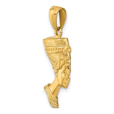 14K Yellow Gold 3-D Nefertiti Pendant – view 5