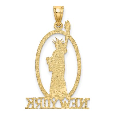 14K Yellow Gold YORK Statue of Liberty Charm – view 4