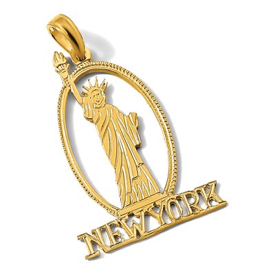 14K Yellow Gold YORK Statue of Liberty Charm – view 6