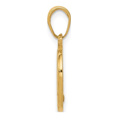 14K Yellow Gold NYC Skyline Apple Pendant – view 3