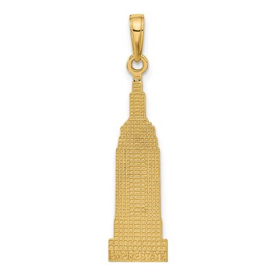 14K Yellow Gold Empire State Building Pendant – view 4