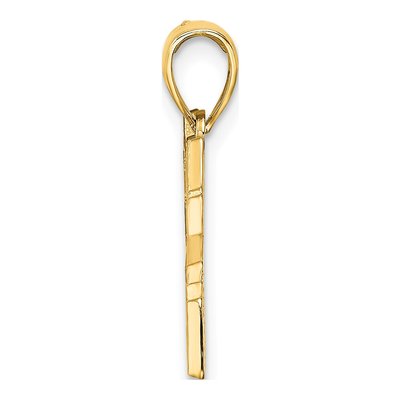 14K Yellow Gold NYC Skyline Taxi Pendant – view 3
