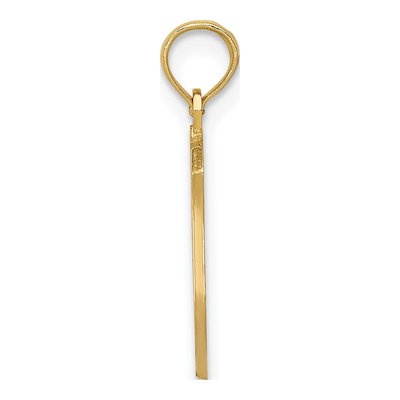 14K Yellow Gold Police Badge Pendant – view 3