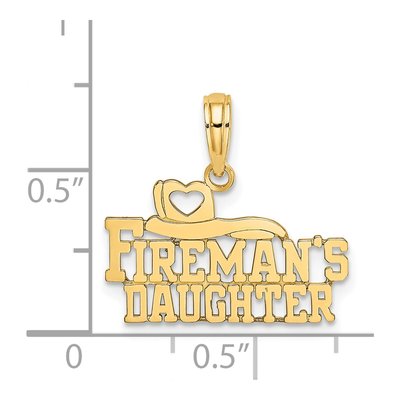 14K Yellow Gold Fireman's Daughter Pendant – view 4
