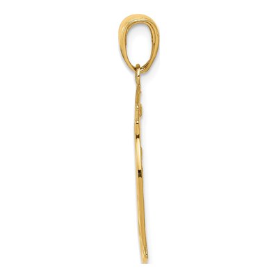 14K Yellow Gold Shield Pendant – view 3