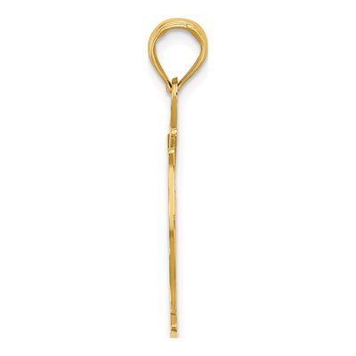 14K Yellow Gold Shield Pendant – view 3