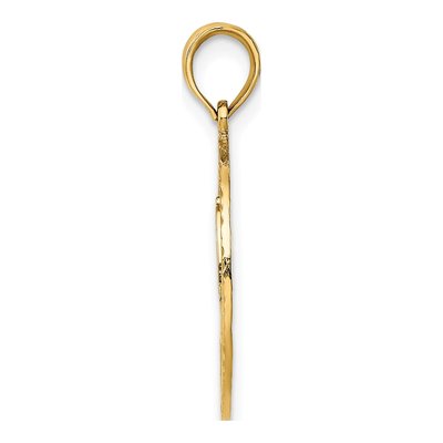 14K Yellow Gold Fireman Helmet Pendant – view 3