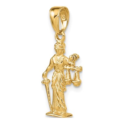 14K Yellow Gold Of Justice Pendant – view 5