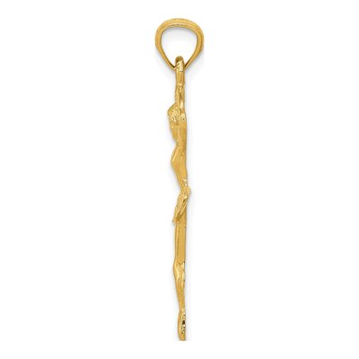 14K Yellow Gold Ballerina Pendant – view 3