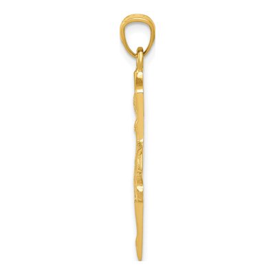 14K Yellow Gold Dancing Ballerina Pendant – view 3