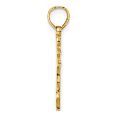 14K Yellow Gold Dancer Pendant – view 3