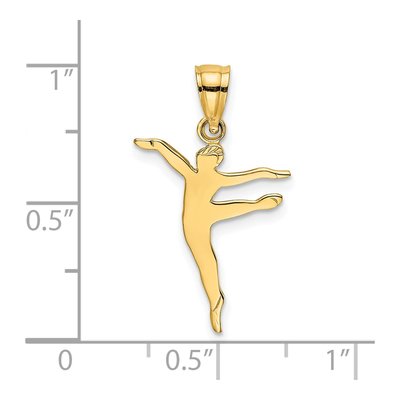 14K Yellow Gold Dancer Pendant – view 4
