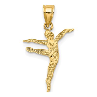 14K Yellow Gold Dancer Pendant – view 5