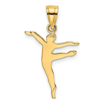 14K Yellow Gold Dancer Pendant