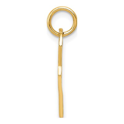 14K Yellow Gold 3D Key Pendant – view 3