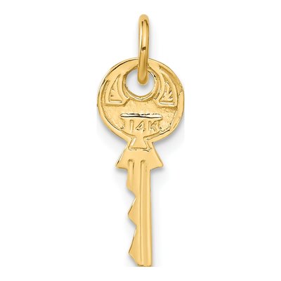 14K Yellow Gold 3D Key Pendant – view 4