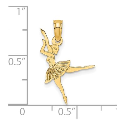 14K Yellow Gold Ballerina Pendant – view 4