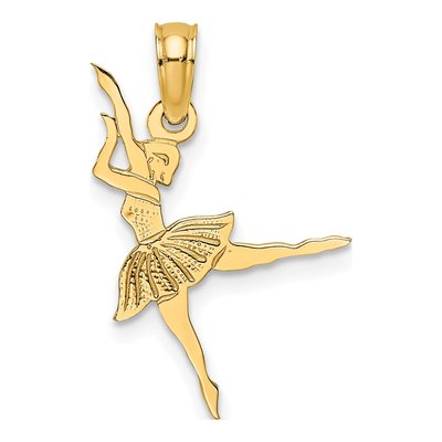 14K Yellow Gold Ballerina Pendant