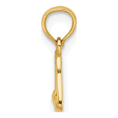 14K Yellow Gold Double Music Notes Charm – view 3