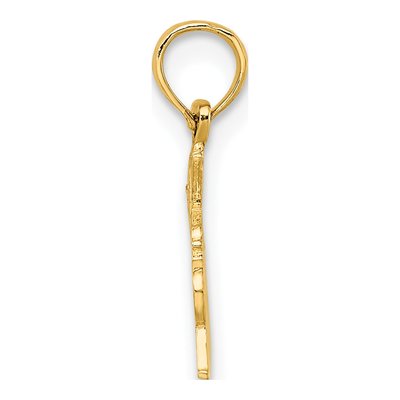 14K Yellow Gold Drummer Number 1 Pendant – view 3