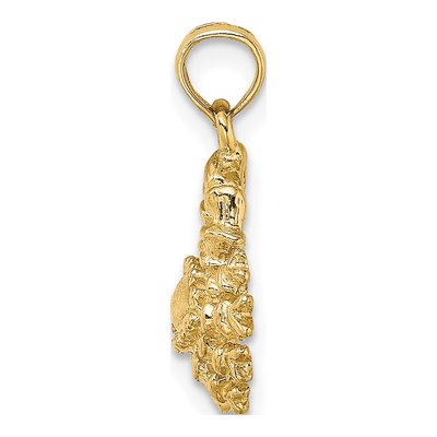 14K Yellow Gold Cancer Zodiac Charm – view 3