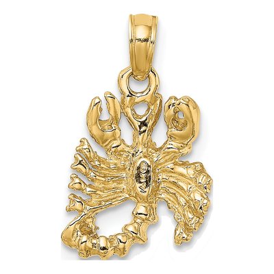 14K Yellow Gold 3-D Scorpio Zodiac Charm – view 5