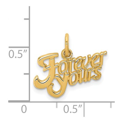 14K Yellow Gold Forever Yours Pendant – view 5