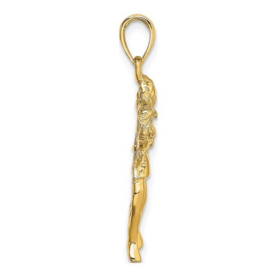 14K Yellow Gold Large Virgo Zodiac Charm – view 3