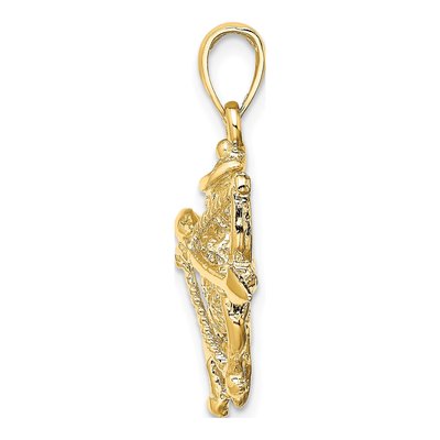14K Yellow Gold Large Sagittarius Zodiac Charm – view 3