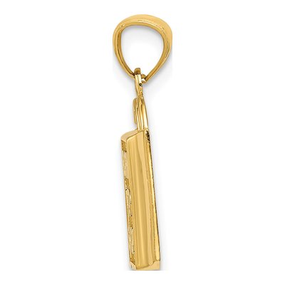 14K Yellow Gold Shopping Bag Born to Shop Pendant – view 3