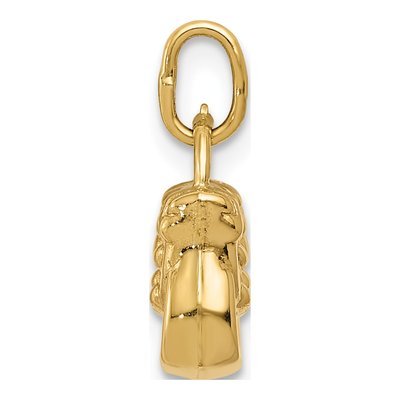 14K Yellow Gold 3D Purse Pendant – view 3