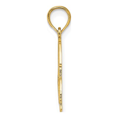 14K Yellow Gold Aloha Palm Tree Pendant – view 3