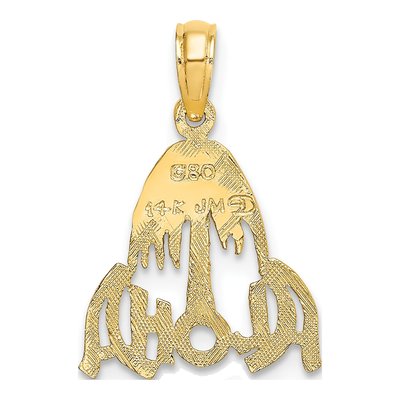 14K Yellow Gold Aloha Palm Tree Pendant – view 5