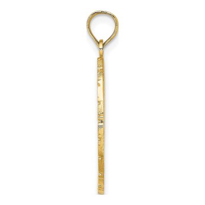 14K Yellow Gold Jamaica Bird Flowers Charm – view 3