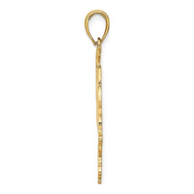 14K Yellow Gold Marco Island Map Charm – view 3