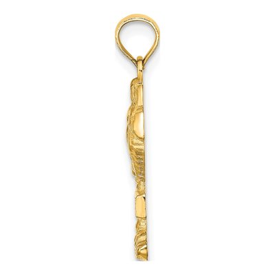 14K Yellow Gold Palm Tree Charm – view 3