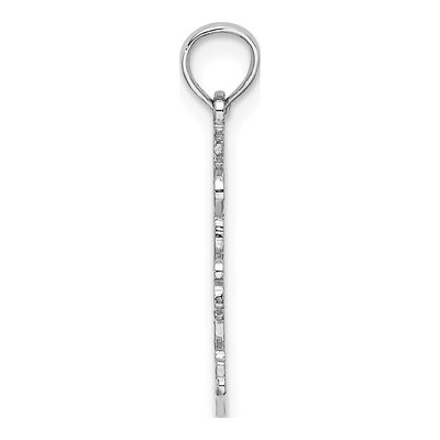 14K White Gold Double Palm Trees Pendant – view 3