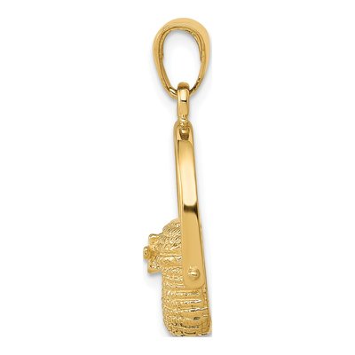 14K Yellow Gold Nantucket Basket Pendant – view 3