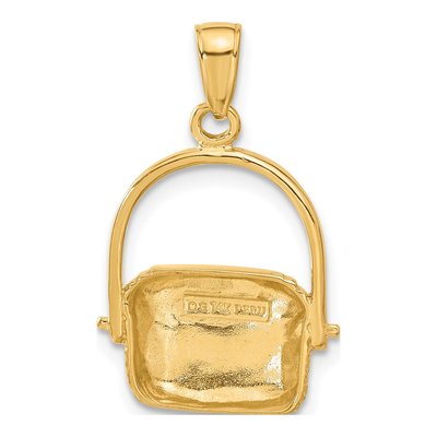 14K Yellow Gold Nantucket Basket Pendant – view 4