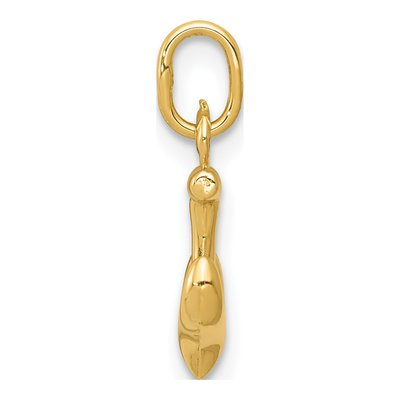 14K Yellow Gold Mini Anchor Charm – view 3
