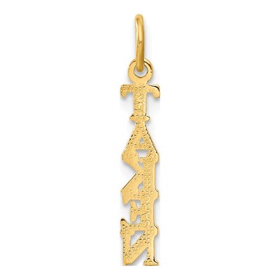 14K Yellow Gold Taken Vertical Pendant – view 4