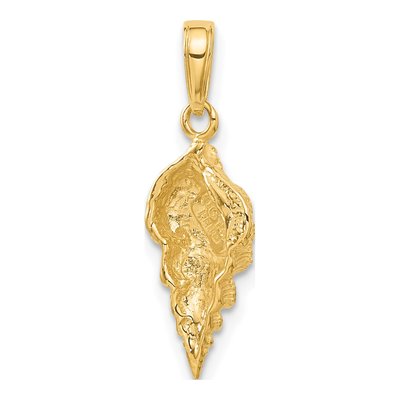 14K Yellow Gold Conch Shell Pendant – view 4