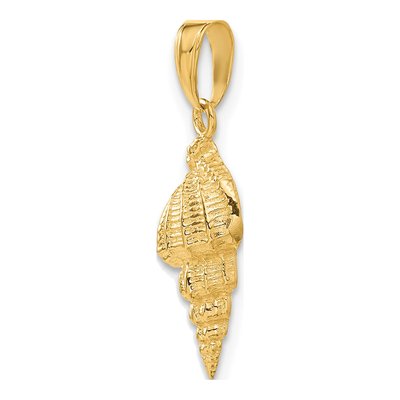 14K Yellow Gold Conch Shell Pendant – view 6