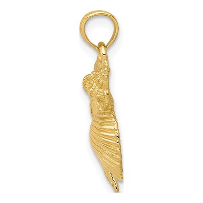 14K Yellow Gold Four Shell Cluster Pendant – view 3