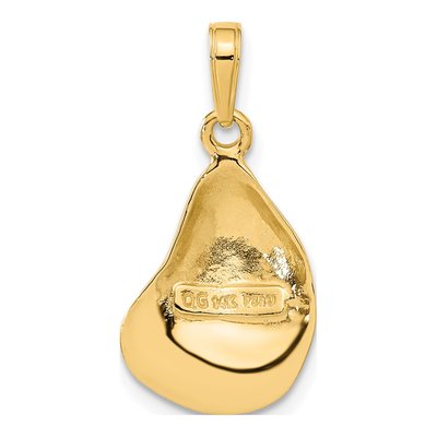 14K Yellow Gold Oyster Shell Pendant – view 4