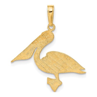 14K Yellow Gold Pelican Pendant – view 4